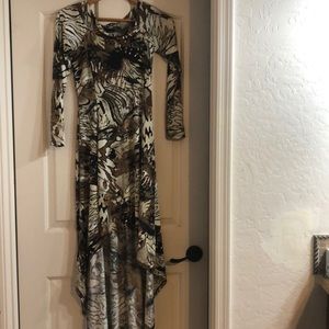 Snap Women’s Hi-Low Long Dress Women’s Small